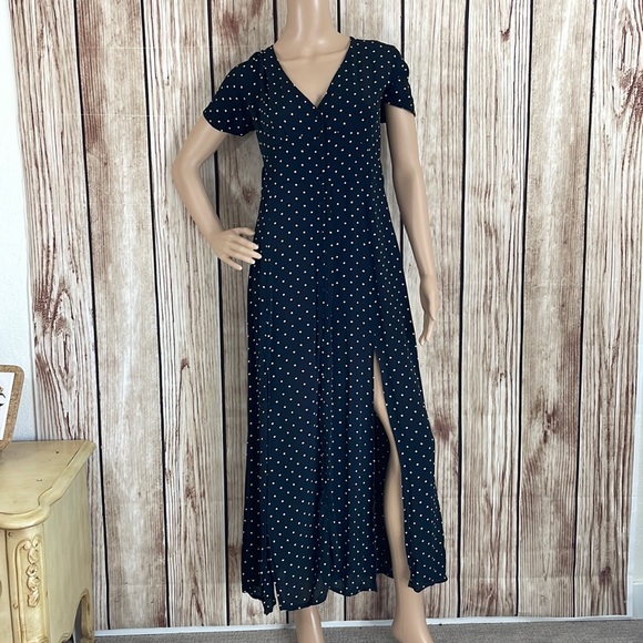 Miss Selfridge Dresses & Skirts - Miss Selfridge Black Dress w/White Polka Dots - Size 10